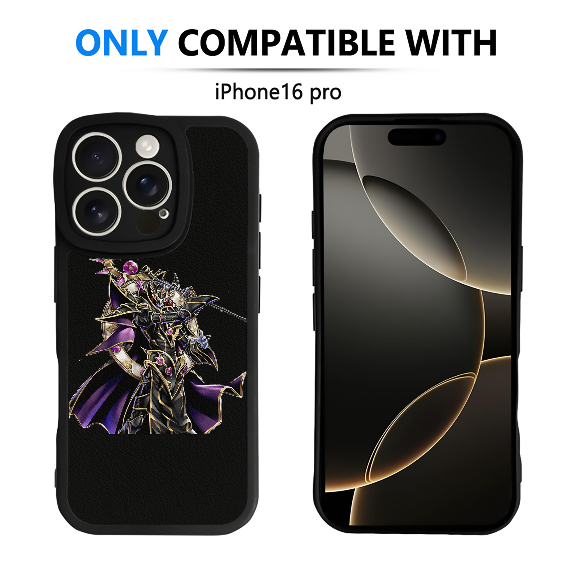 （画像用） 遊☆戯☆王 Yu-Gi-Oh! 【iPhone 16シリーズ対応】シリコンスマホケース（レザー調） 材質：シリコン